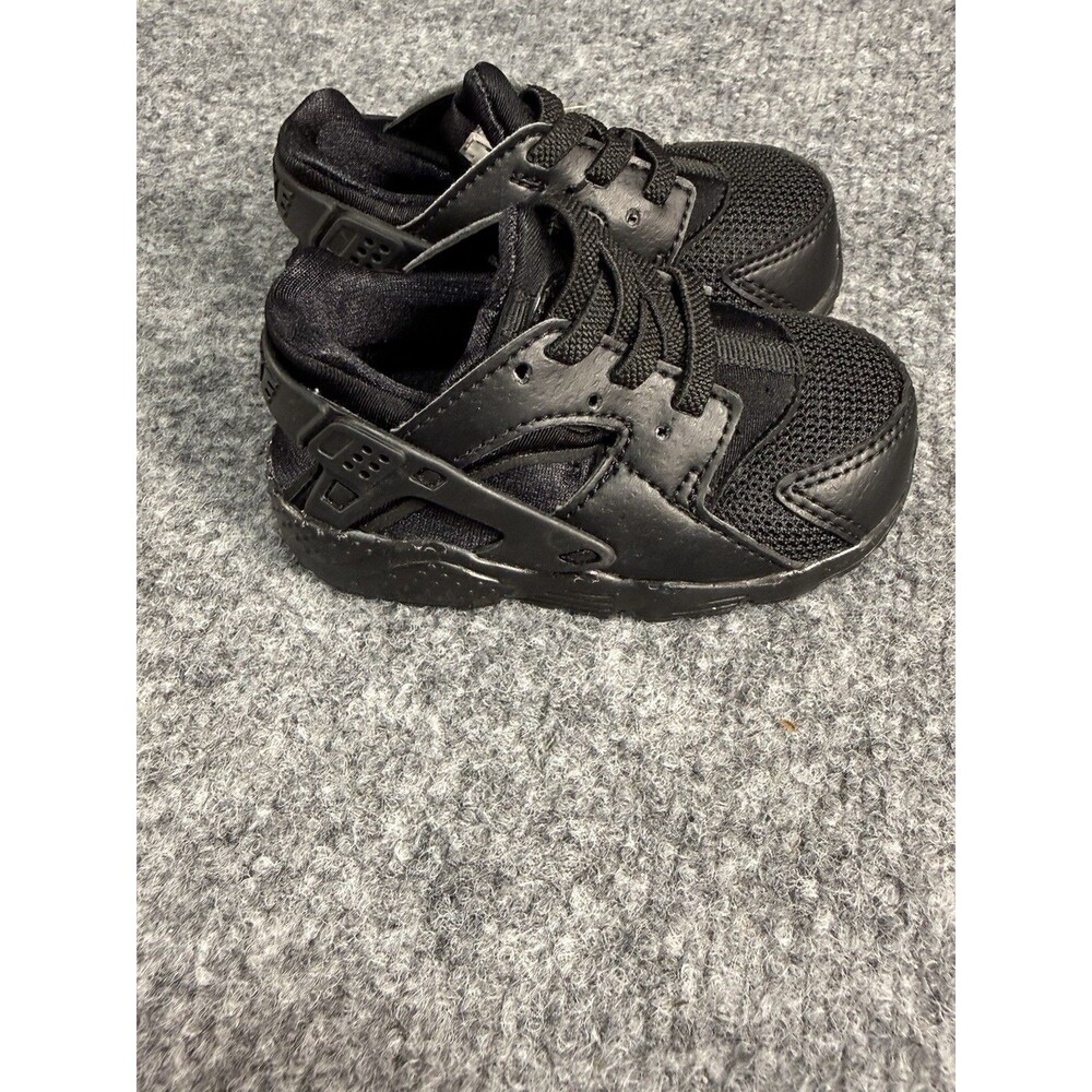 NEW Nike Air Huarache Run – Toddler 5C – Triple Black – Kids Sneakers